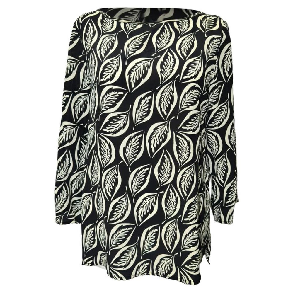 Etro Leaf Print Dress in Multicolor Silk